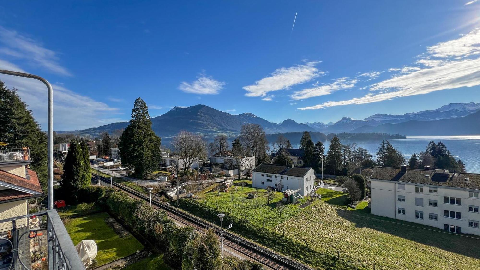 Boutique Apartment Lakeview Luzern 3 Bagian luar foto